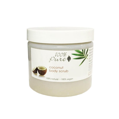 100% Pure Organic Coconut Body Scrub  16oz 473g