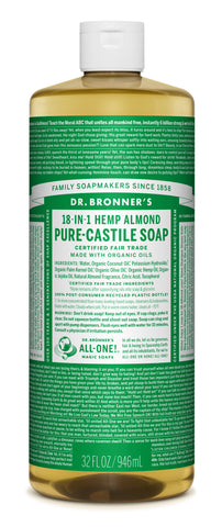 Pure Castile Liquid Soap Almond Oil 32 oz