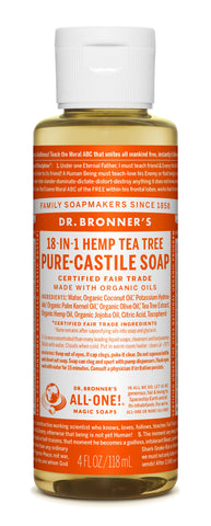 Pure Castile Liquid Soap Tea Tree 4 oz