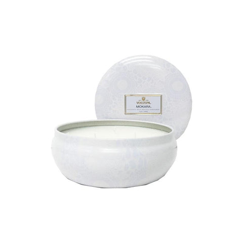 Voluspa Japonica 3 Wick in Decor Tin -  Mokara  12oz