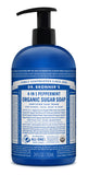 4 in 1 Organic Sugar Soap Peppermint 24 oz