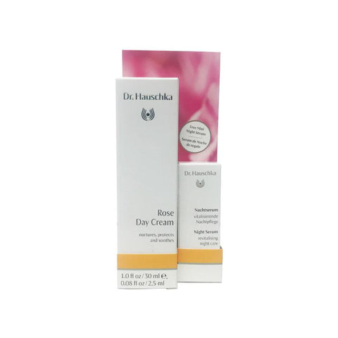 Dr. Hauschka Rose Day Cream with Travel Night Serum 1oz 30ml