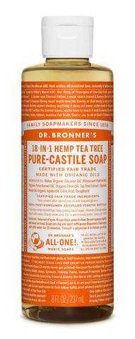 Pure Castile Liquid Soap Tea Tree 8 oz