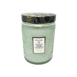 Voluspa Japonica Large Embossed Glass Jar -  French Cade & Lavender  16 oz