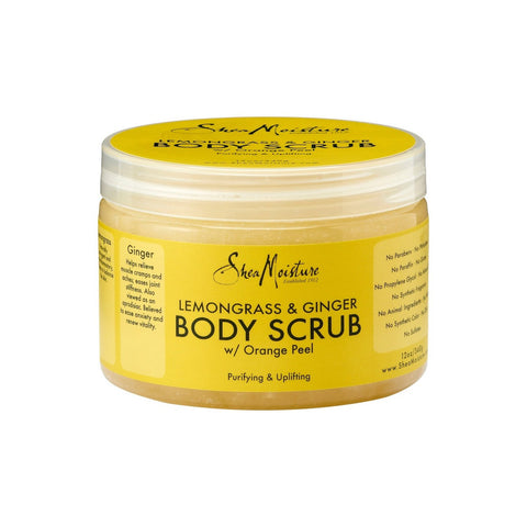 SheaMoisture Lemongrass And Ginger Hand And Body Scrub 12 oz