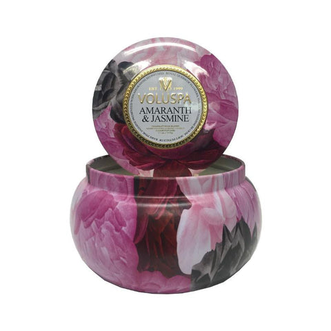 Voluspa Maison Jardin Metallo 2 Wick Amaranth & Jasmine 11oz